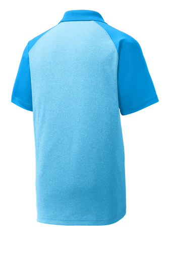 Sport-Tek PosiCharge RacerMesh Raglan Heather Block Polo