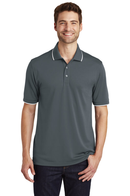 Port Authority Dry Zone UV Micro-Mesh Tipped Polo