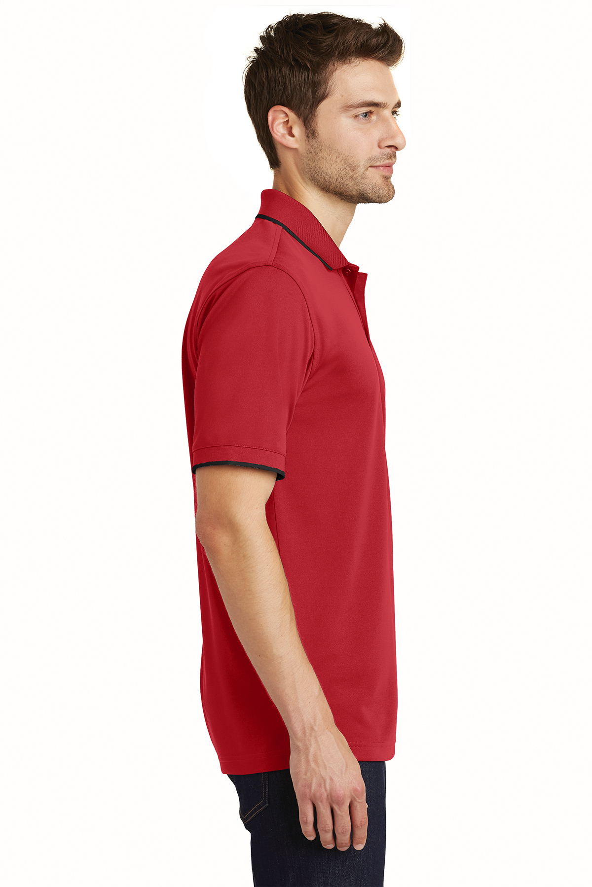 Port Authority Dry Zone UV Micro-Mesh Tipped Polo - Image 3
