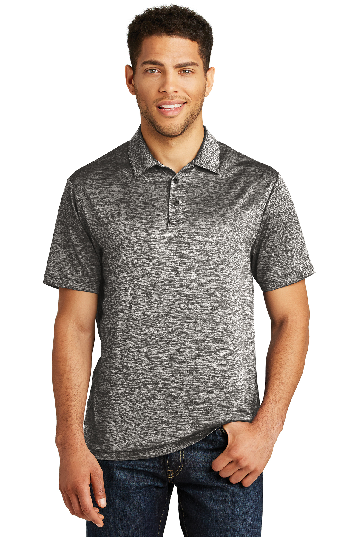 Sport-Tek PosiCharge Electric Heather Polo - Image 1