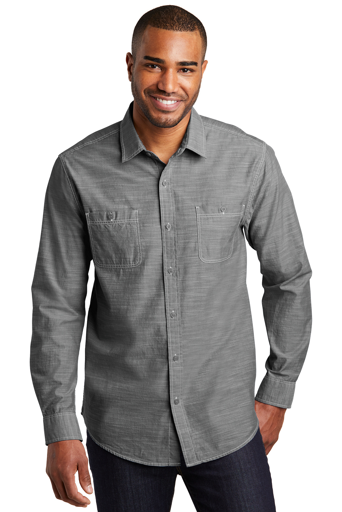 Port Authority Slub Chambray Shirt - Image 5