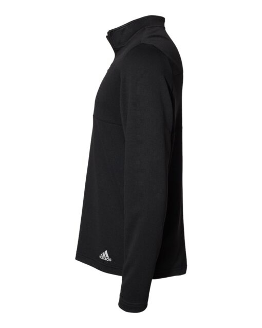 Adidas - 3-Stripes Double Knit Quarter-Zip Pullover