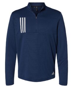 Adidas - 3-Stripes Double Knit Quarter-Zip Pullover - Image 6