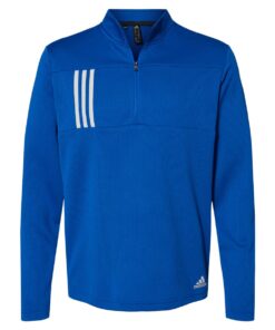 Adidas - 3-Stripes Double Knit Quarter-Zip Pullover - Image 4