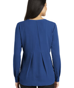 Port Authority Ladies Long Sleeve Button-Front Blouse - Image 4