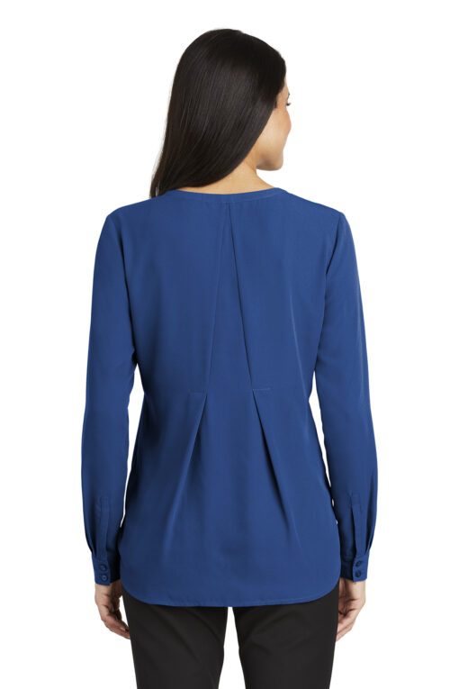 Port Authority Ladies Long Sleeve Button-Front Blouse