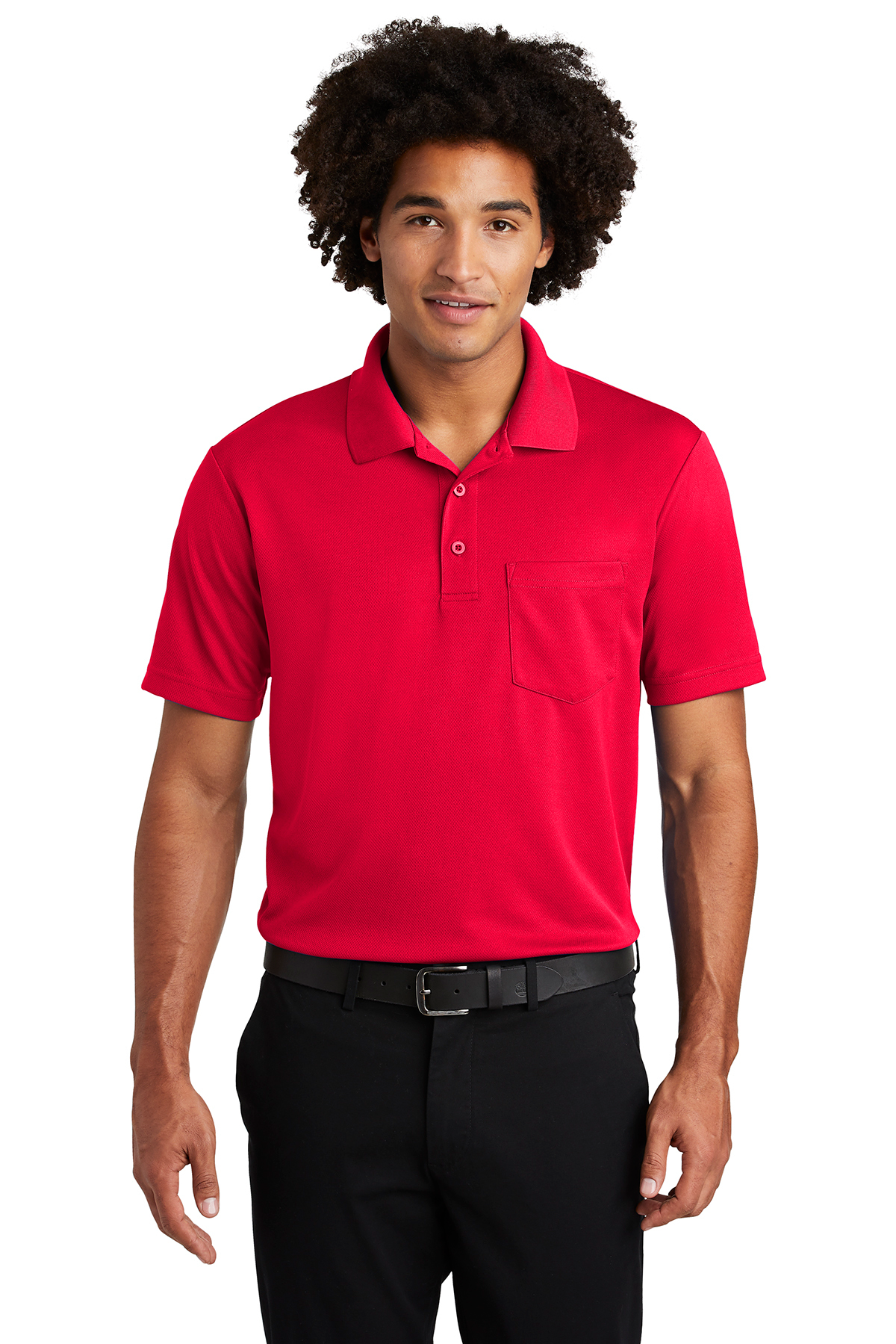 Sport-Tek PosiCharge RacerMesh Pocket Polo - Image 1
