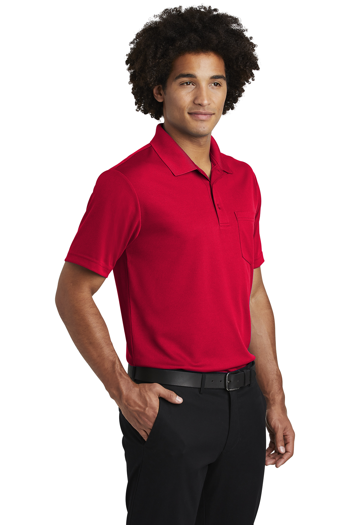 Sport-Tek PosiCharge RacerMesh Pocket Polo - Image 2