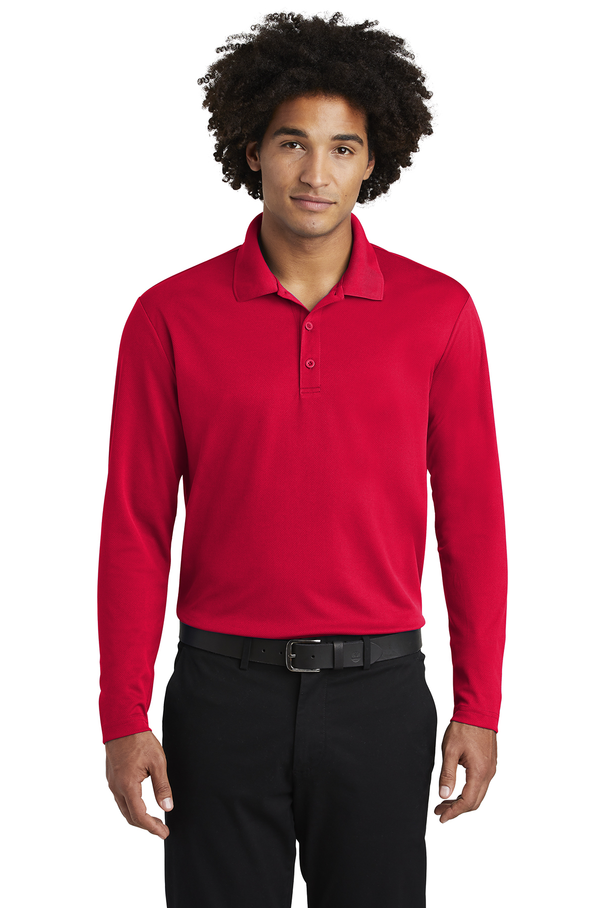 Sport-Tek PosiCharge RacerMesh Long Sleeve Polo - Image 8