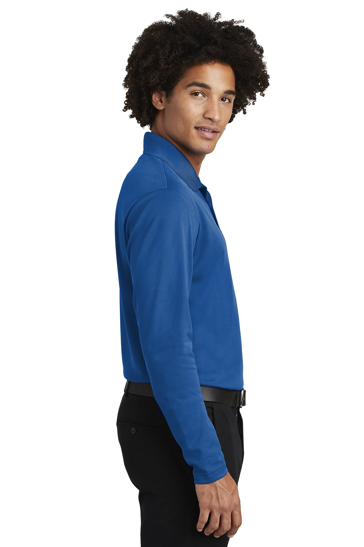 Sport-Tek PosiCharge RacerMesh Long Sleeve Polo - Image 3