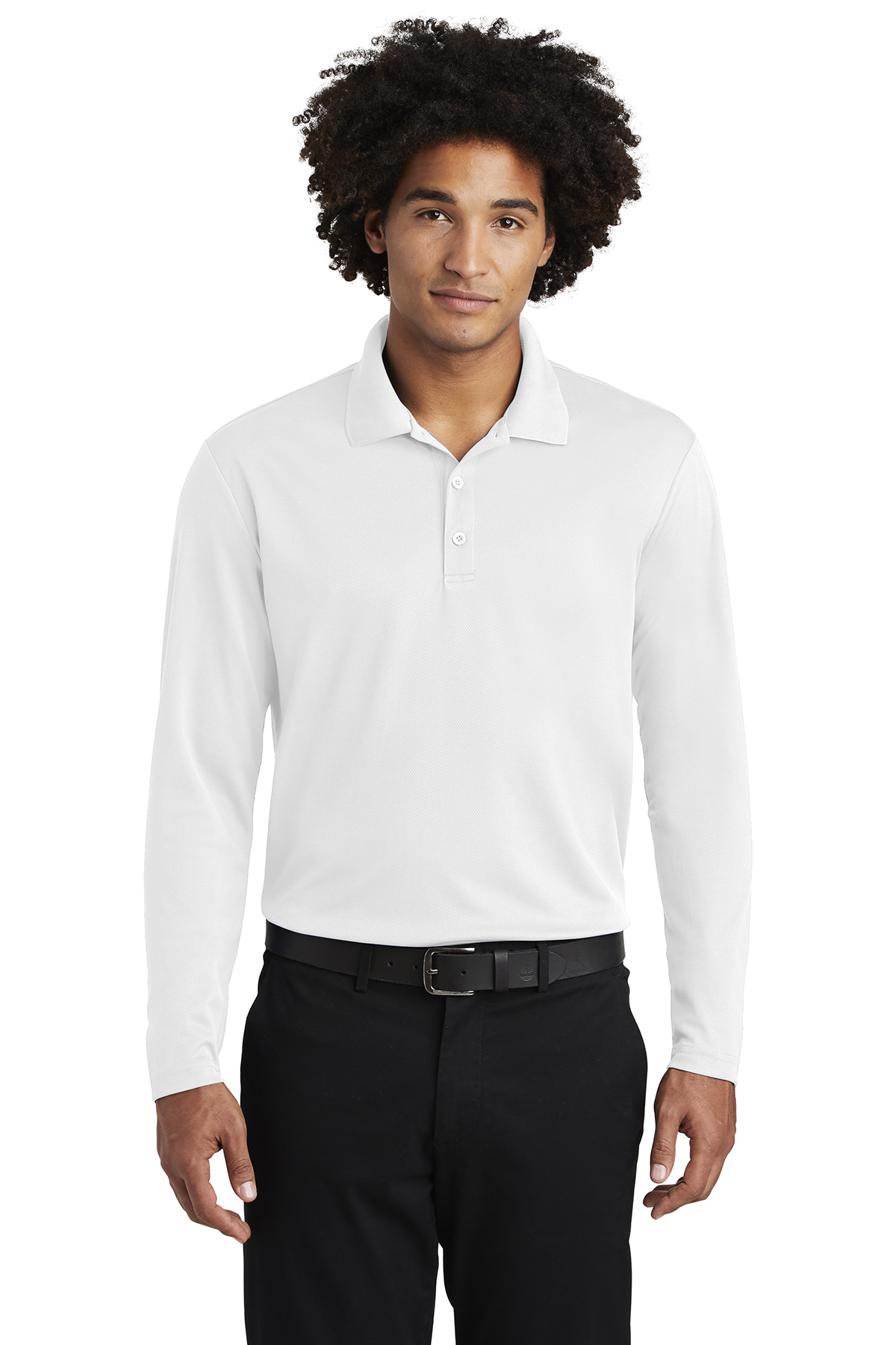 Sport-Tek PosiCharge RacerMesh Long Sleeve Polo - Image 9