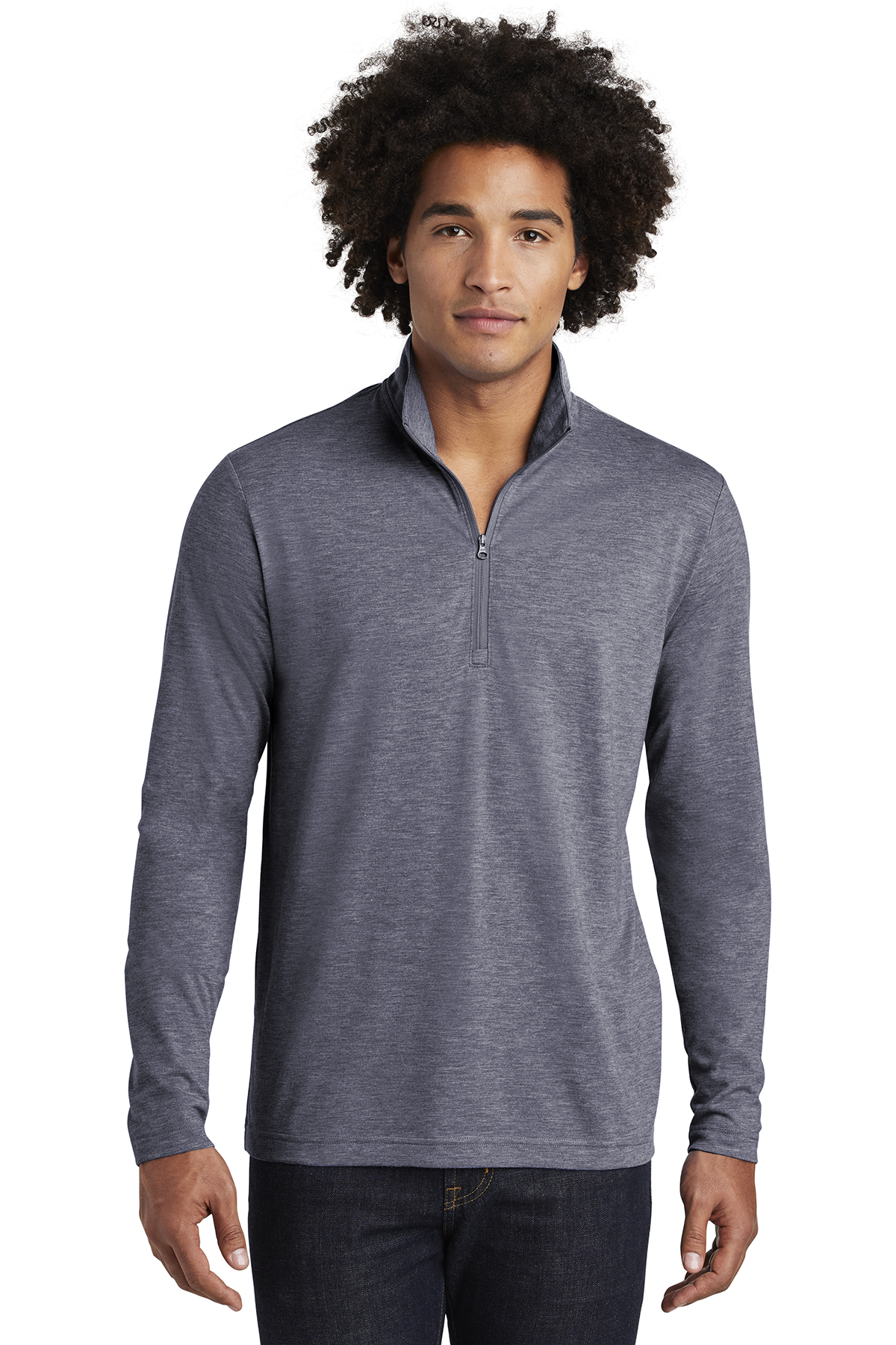 Sport-Tek PosiCharge Tri-Blend Wicking 1/4-Zip Pullover - Image 1