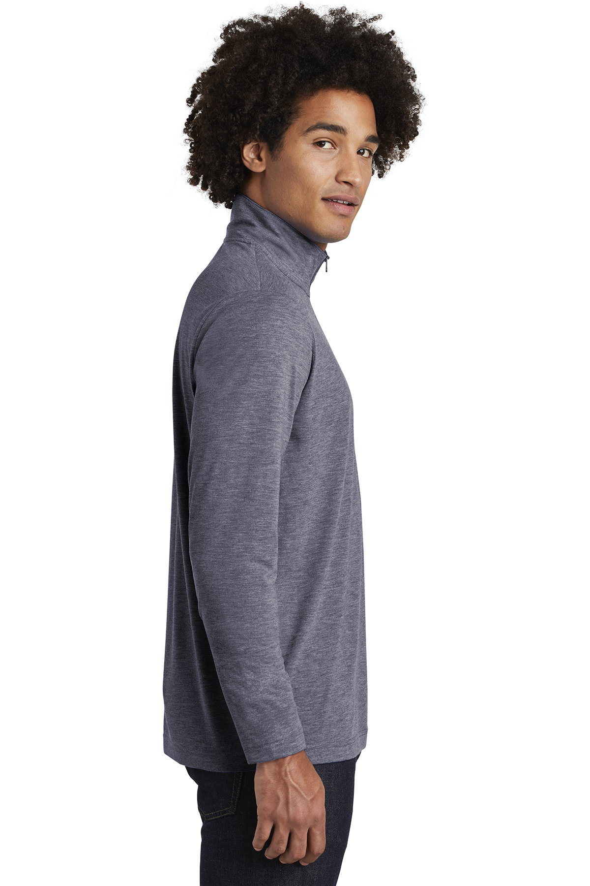Sport-Tek PosiCharge Tri-Blend Wicking 1/4-Zip Pullover - Image 3