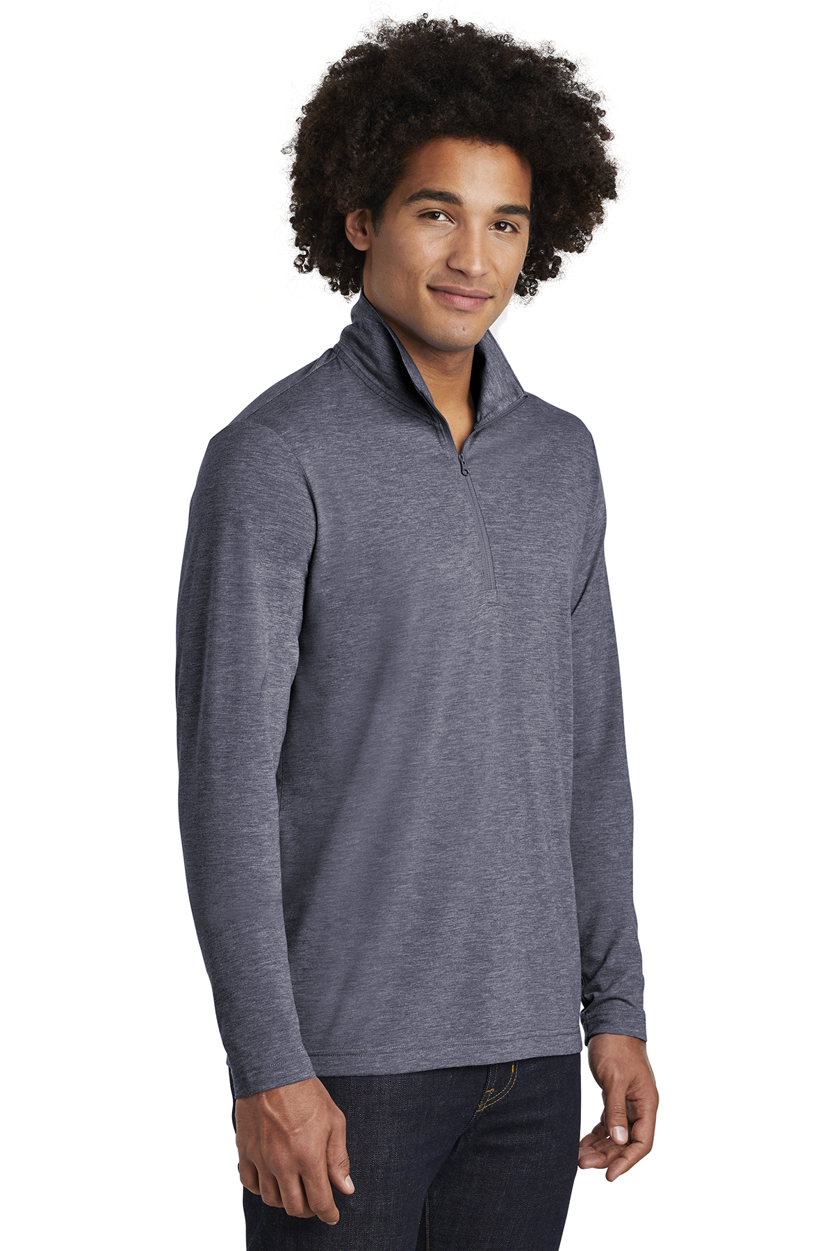 Sport-Tek PosiCharge Tri-Blend Wicking 1/4-Zip Pullover - Image 2