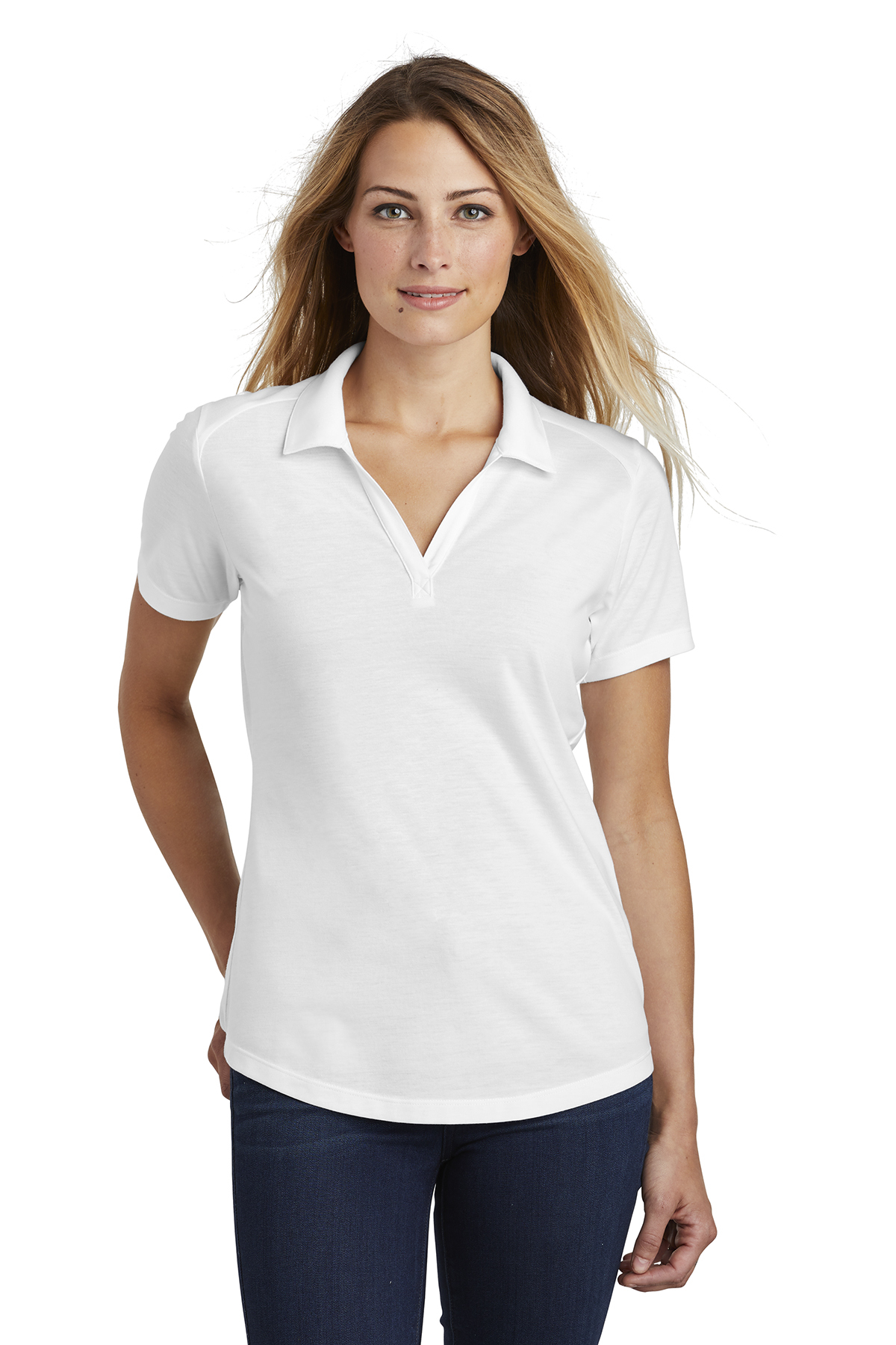 Sport-Tek Ladies PosiCharge Tri-Blend Wicking Polo - Image 8