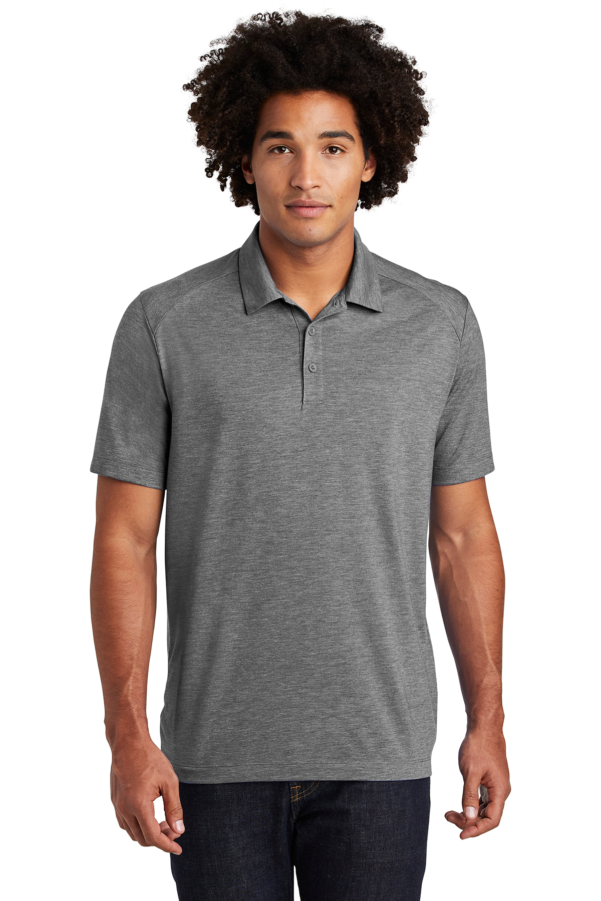 Sport-Tek PosiCharge Tri-Blend Wicking Polo - Image 6