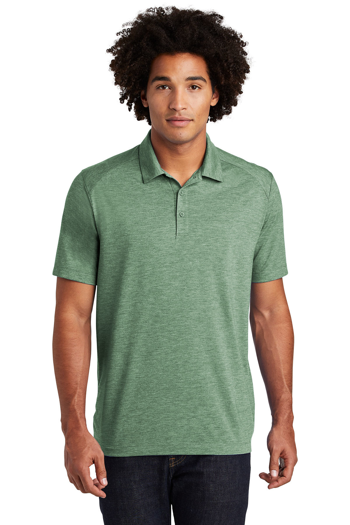 Sport-Tek PosiCharge Tri-Blend Wicking Polo - Image 1