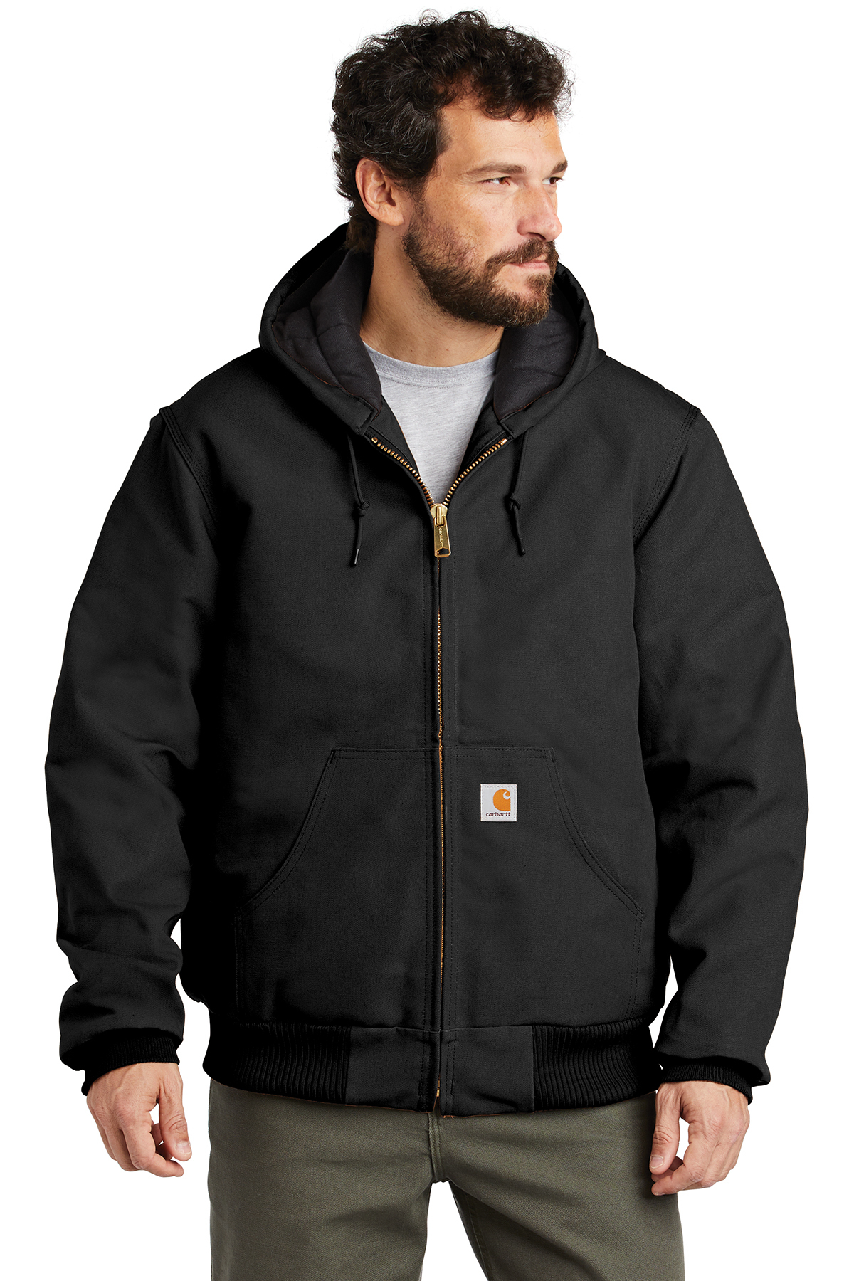 Carhartt Quilted-Flannel-Lined Duck Active Jac - Image 1