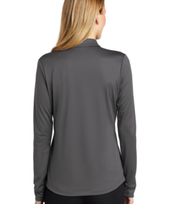 Port Authority Ladies Silk Touch Performance Long Sleeve Polo - Image 4