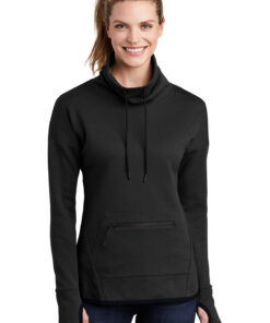 Sport-Tek Ladies Triumph Cowl Neck Pullover - Image 7