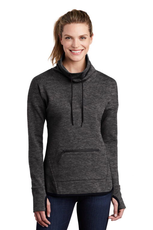 Sport-Tek Ladies Triumph Cowl Neck Pullover