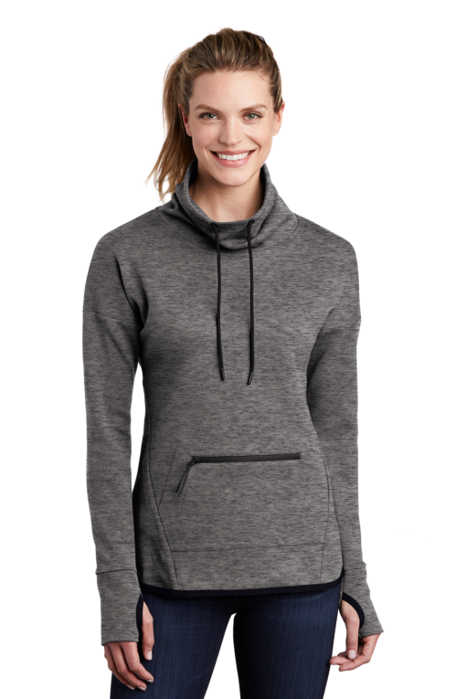 Sport-Tek Ladies Triumph Cowl Neck Pullover