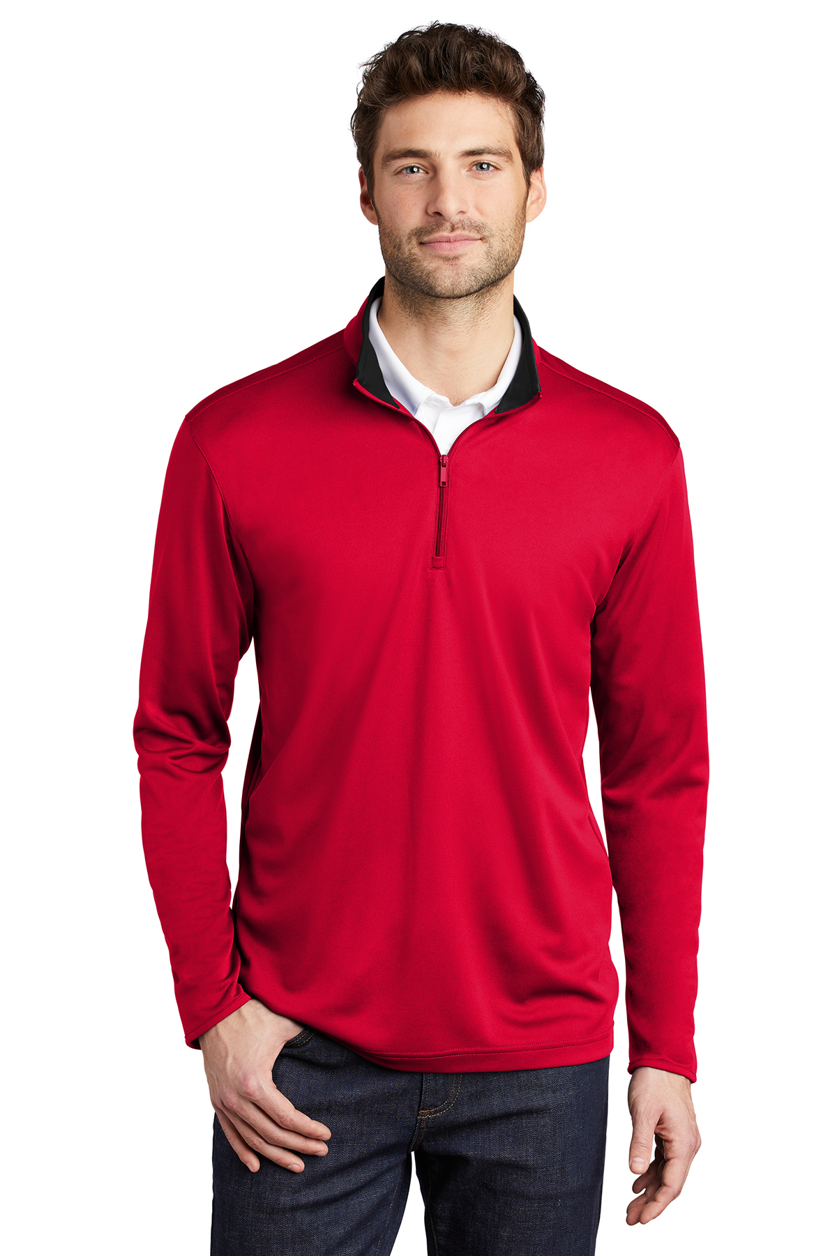 Port Authority Silk Touch Performance 1/4-Zip - Image 1