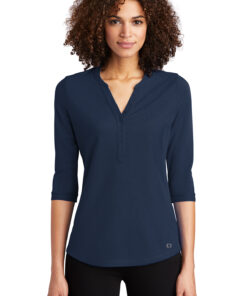 OGIO Ladies Jewel Henley - Image 1