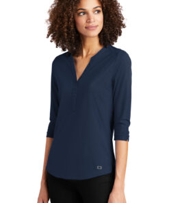 OGIO Ladies Jewel Henley - Image 2