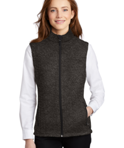 Port Authority Ladies Sweater Fleece Vest - Image 5