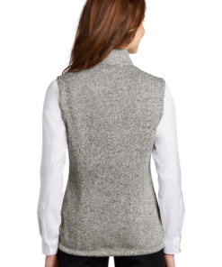 Port Authority Ladies Sweater Fleece Vest - Image 2