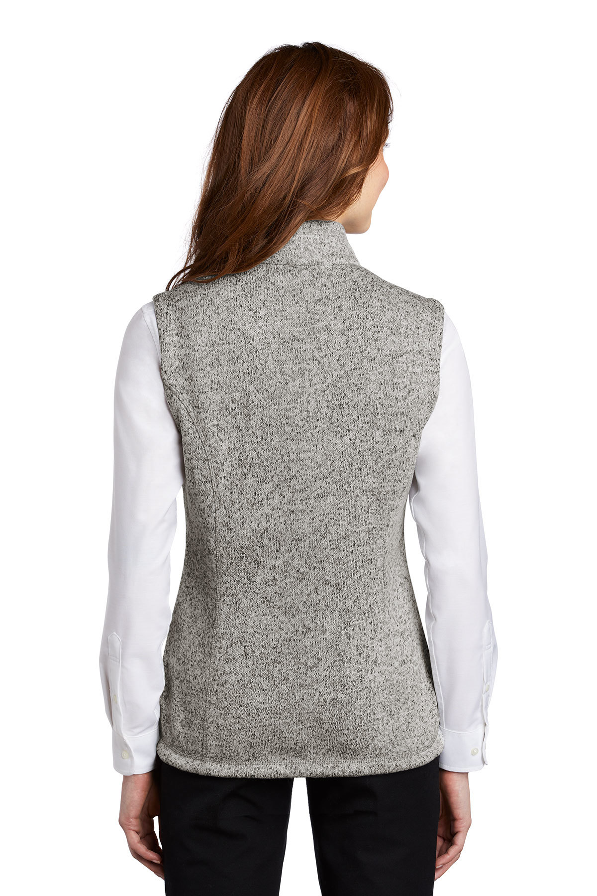 Port Authority Ladies Sweater Fleece Vest - Image 2