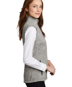 Port Authority Ladies Sweater Fleece Vest - Image 3