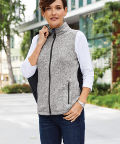 Port Authority Ladies Sweater Fleece Vest - Image 4