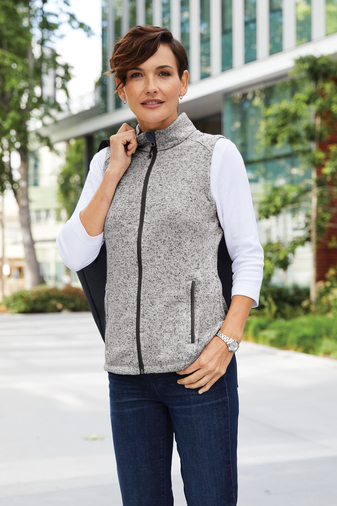 Port Authority Ladies Sweater Fleece Vest