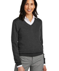 Brooks Brothers Women's Washable Merino V-Neck Sweater - Image 7