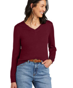 Brooks Brothers Women's Washable Merino V-Neck Sweater