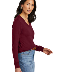 Brooks Brothers Women's Washable Merino V-Neck Sweater - Image 4