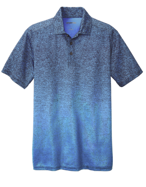 Sport-Tek Ombre Heather Polo