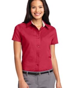 Port Authority Ladies Short Sleeve Easy Care Shirt - Image 9