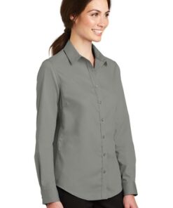 Port Authority Ladies SuperPro Twill Shirt - Image 2