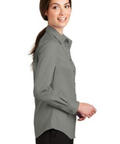 Port Authority Ladies SuperPro Twill Shirt - Image 3