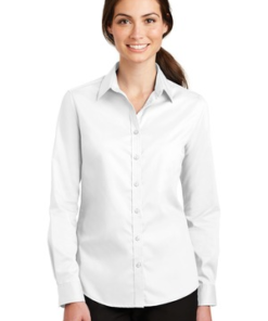 Port Authority Ladies SuperPro Twill Shirt - Image 7