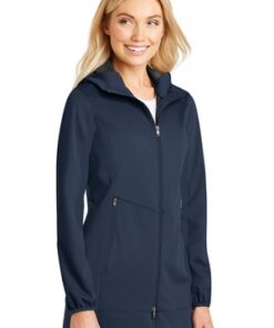 Port Authority Ladies Active Hooded Soft Shell Jacket - Image 2