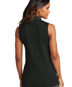 Port Authority Ladies Dry Zone UV Micro-Mesh Sleeveless Polo - Image 2