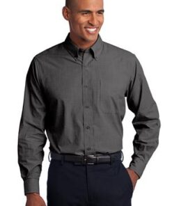 Port Authority Crosshatch Easy Care Shirt - Image 1