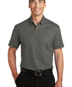 Port Authority Short Sleeve SuperPro Twill Shirt - Image 1