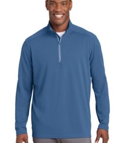 Sport-Tek Sport-Wick Textured 1/4-Zip Pullover - Image 1
