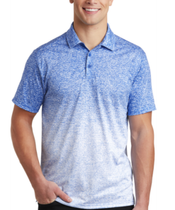 Sport-Tek Ombre Heather Polo - Image 5