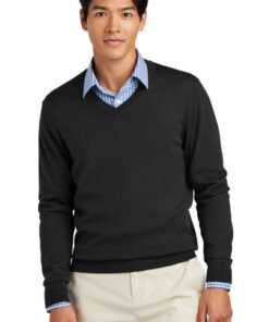 Brooks Brothers Washable Merino V-Neck Sweater - Image 8